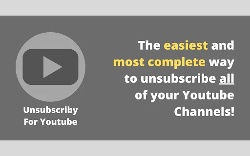 Unsubscriby for YouTube ডাউনলোড করুন – দ্রুত সব সাবস্ক্রিপশন মুছুন - Screenshot 1