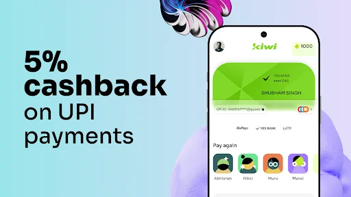 Kiwi UPI অ্যাপ ডাউনলোড করুন – RuPay কার্ড ও ক্যাশব্যাক পান - Screenshot 1