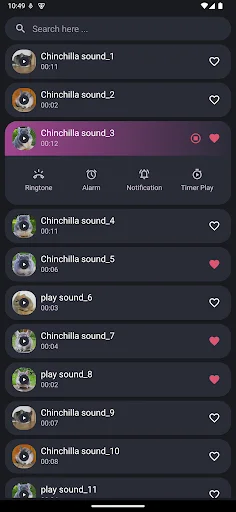 Chinchilla Sounds ডাউনলোড করুন – কিউট চিনচিলা রিংটোন এবং সাউন্ড - Screenshot 2