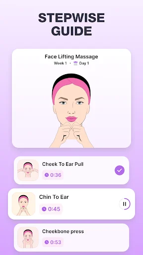 Face Yoga Exercise & Face Lift ডাউনলোড করুন – প্রাকৃতিক উপায়ে ত্বক সুন্দর করুন - Screenshot 3