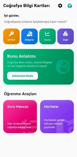 Coğrafya Bilgi Kartları ডাউনলোড করুন – ভূগোল পরীক্ষার প্রস্তুতি - Screenshot 17