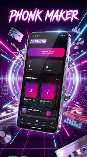 Phonk Maker: AI Song Generator ডাউনলোড করুন – সেরা ফঙ্ক মিউজিক মেকার - Screenshot 1