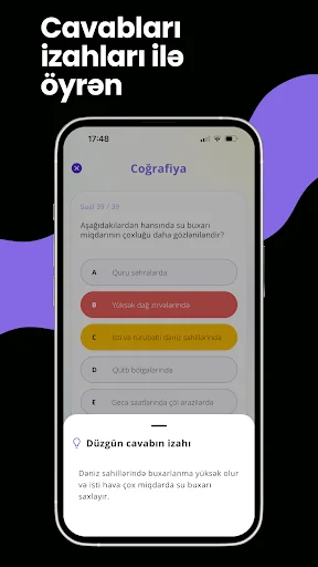 yeddi yüz – izahlı testlər ডাউনলোড করুন – সেরা প্রস্তুতি অ্যাপ - Screenshot 3