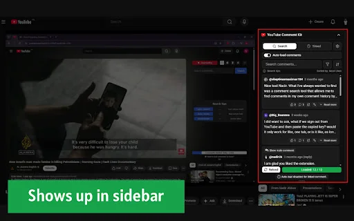 YouTube Comment Kit ডাউনলোড করুন – কমেন্ট সার্চ ও টাইমড কমেন্ট - Screenshot 2