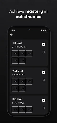 Calisthenics Workout Planner ডাউনলোড করুন – ফিটনেস ট্র্যাকার - Screenshot 14