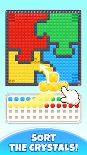 Crystal Sort: Art Collection ডাউনলোড করুন – সেরা কালার পাজল গেম - Screenshot 1