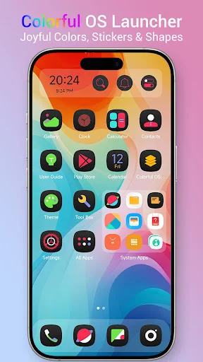 Colorful OS Launcher ডাউনলোড করুন – সেরা থিম ও আইকন প্যাক - Screenshot 1