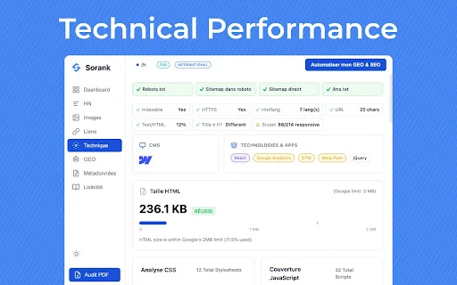 Sorank SEO & GEO Audit ডাউনলোড করুন – সেরা এসইও টুল - Screenshot 5