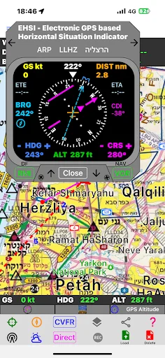 Air Map Israel: Essential Navigation for Visual Flight – Download Now - Screenshot 8