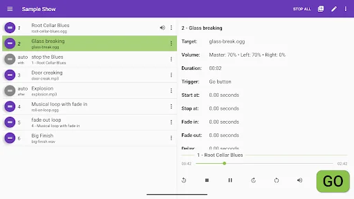 Audio Cues ডাউনলোড করুন – লাইভ পারফরম্যান্সের সেরা অডিও কন্ট্রোল - Screenshot 13