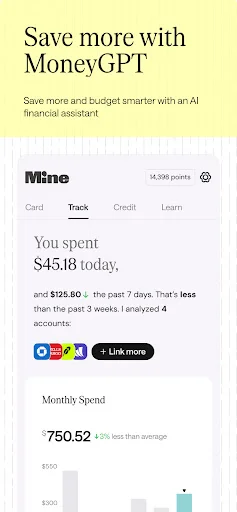 Mine (formerly Fizz): MoneyGPT ডাউনলোড করুন – ক্রেডিট ও বাজেট ম্যানেজমেন্ট - Screenshot 2