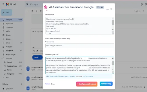 AI Search Assistant for Google & Email Writer ডাউনলোড করুন - Screenshot 1
