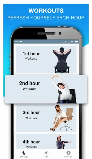 Office Workout Exercises ডাউনলোড করুন – ডেস্ক এক্সারসাইজ অ্যাপ - Screenshot 2