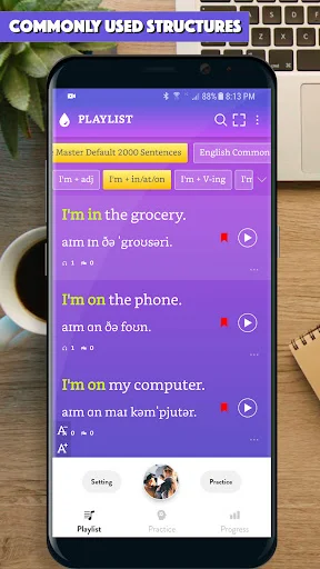 English Sentence Master ডাউনলোড করুন – ইংরেজি শেখার সেরা অ্যাপ - Screenshot 1