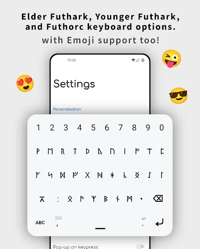 Runic Keyboard ডাউনলোড করুন – প্রাচীন রুনি ফন্ট ও কিবোর্ড - Screenshot 7