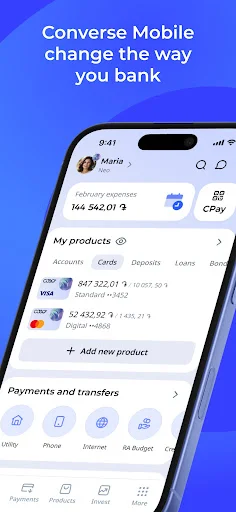 Converse Mobile ডাউনলোড করুন – আপনার স্মার্টফোনে নিরাপদ ব্যাংকিং - Screenshot 1