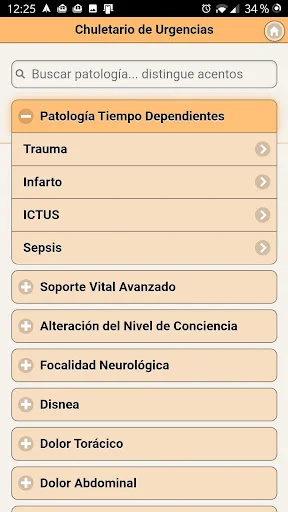 Chuletario Urgencias EH ডাউনলোড করুন – জরুরি চিকিৎসা সহায়িকা - Screenshot 2