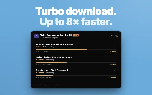 Video Downloader One-for-All: সেরা ভিডিও ও লাইভ স্ট্রিম ডাউনলোডার - Screenshot 4