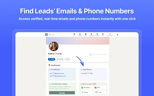 LeadContact ডাউনলোড করুন – সেরা লিড জেনারেশন টুল ও ইমেইল ফাইন্ডার - Screenshot 2