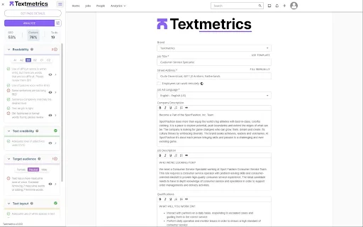 Textmetrics ডাউনলোড করুন – সেরা AI রাইটিং টুল ও SEO অপ্টিমাইজেশন - Screenshot 2