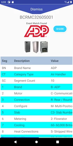 HVAC Decoder ডাউনলোড করুন – HVAC মডেল ও সিরিয়াল নম্বর ডিকোড করুন - Screenshot 2