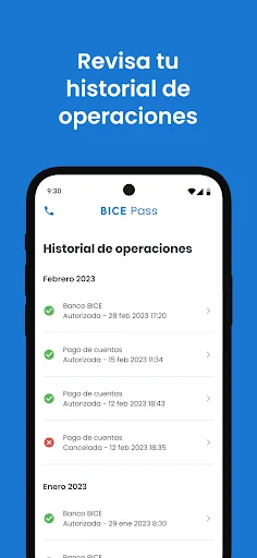 BICE Pass ডাউনলোড করুন – Banco BICE ট্রানজ্যাকশন অনুমোদনের সেরা উপায় - Screenshot 7