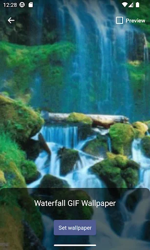 Waterfall GIF Wallpaper ডাউনলোড করুন – সেরা ৩ডি অ্যানিমেটেড ওয়ালপেপার - Screenshot 2