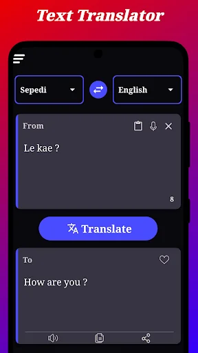 Sepedi Translation ডাউনলোড করুন – সেরা সেপেদি অনুবাদক অ্যাপ - Screenshot 3