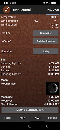 iHunt Journal ডাউনলোড করুন – শিকারের অভিজ্ঞতা ও পরিকল্পনা অ্যাপ - Screenshot 2