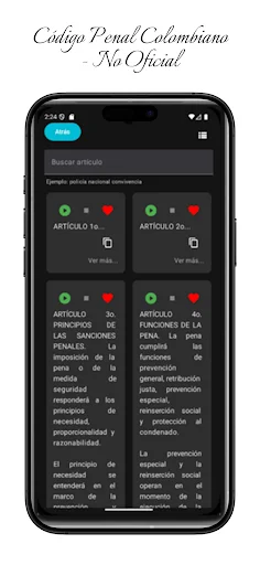 Código Penal Colombiano ডাউনলোড করুন – কলম্বিয়ার আইন জানুন - Screenshot 3