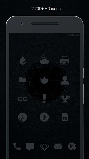 Murdered Out – Black Icon Pack ডাউনলোড করুন – সেরা ডার্ক থিম আইকন - Screenshot 2