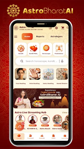 AstroBharatAI ডাউনলোড করুন – আপনার জীবনের সেরা জ্যোতিষ পরামর্শদাতা - Screenshot 2