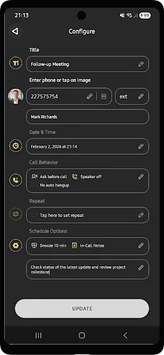 Auto Call Scheduler & Reminder ডাউনলোড করুন – কল শিডিউল করুন সহজে - Screenshot 3