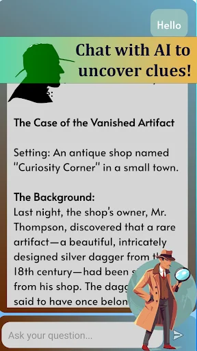 Detective AI: Solve the Mystery ডাউনলোড করুন – এআই দিয়ে রহস্য সমাধান করুন - Screenshot 3