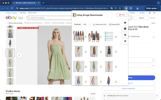 eBay Image Downloader – ইবে থেকে ছবি ও ভিডিও ডাউনলোড করুন - Screenshot 2
