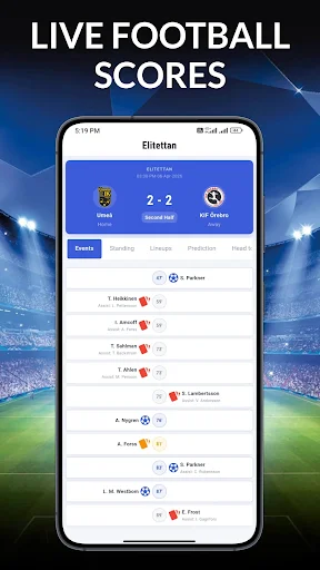 Live Football TV HD Streaming ডাউনলোড করুন – ফুটবল স্কোর ও আপডেট - Screenshot 1