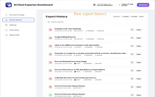 AI Chat Exporter ডাউনলোড করুন – ChatGPT ও Claude চ্যাট সেভ করুন - Screenshot 5