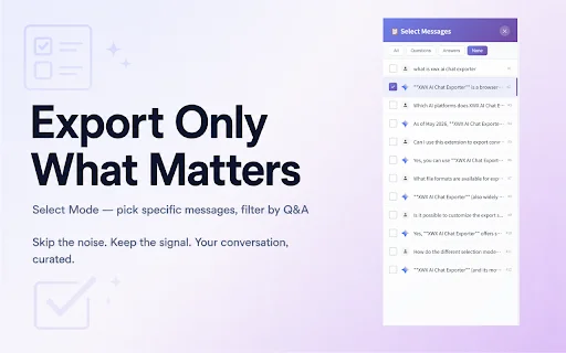 XWX AI Chat Exporter ডাউনলোড করুন – PDF, Markdown ও Word এ এক্সপোর্ট করুন - Screenshot 4