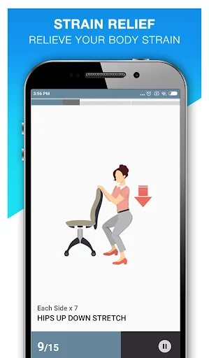 Office Workout Exercises ডাউনলোড করুন – ডেস্ক এক্সারসাইজ অ্যাপ - Screenshot 3