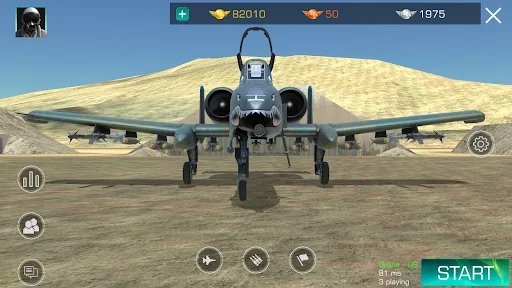GS4: Realistic Air Combat ডাউনলোড করুন – সেরা মোবাইল ফ্লাইট সিমুলেটর - Screenshot 1