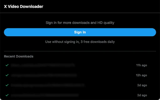 X Video Downloader: Twitter থেকে ভিডিও ডাউনলোড করুন এক ক্লিকে - Screenshot 2
