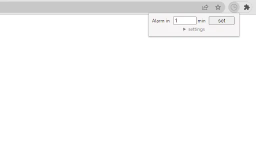 Lightweight Alarm Clock for Chrome – Simple & Efficient Timer - Screenshot 1