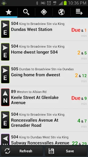Transit Now Toronto ডাউনলোড করুন – TTC বাসের সময়সূচী - Screenshot 1