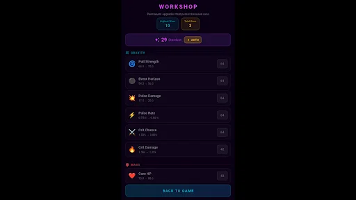 Idle Black Hole: Space Clicker ডাউনলোড করুন – সেরা স্পেস গেম - Screenshot 18