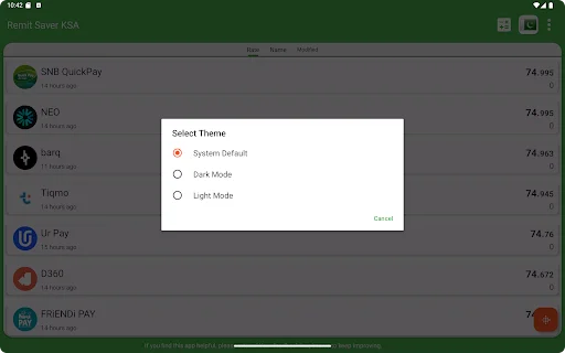 Remit Saver KSA ডাউনলোড করুন – সেরা রেমিট্যান্স রেট খুঁজুন - Screenshot 18